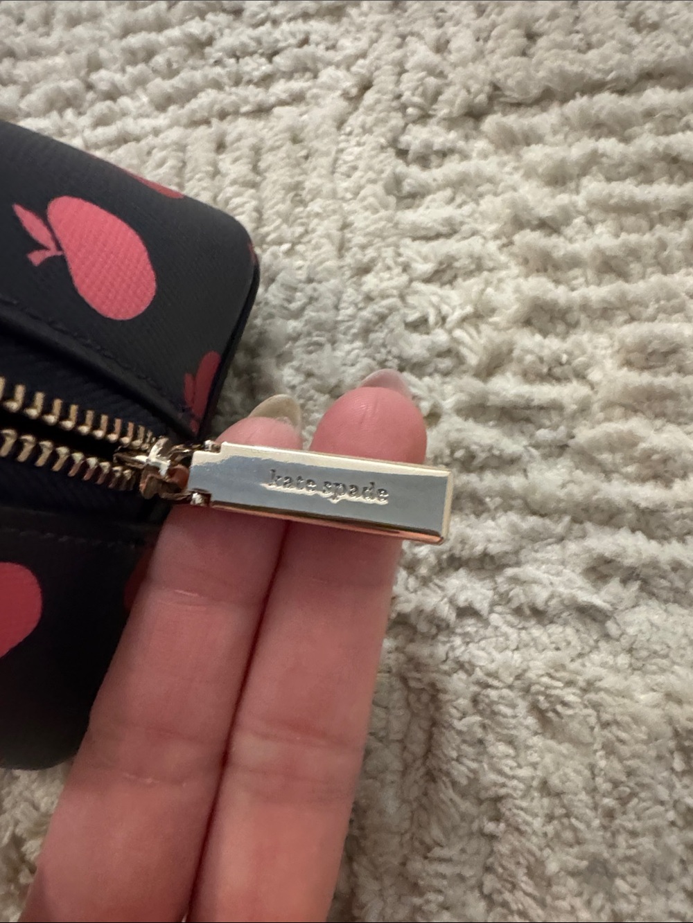 Kate Spade Apple Print Cosmetic Pouch - Picture 5 of 5